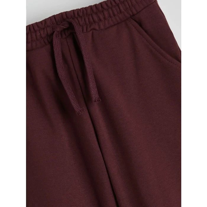 LCW Kids Bej Bisiklet Yaka Çizgili Erkek Çocuk Sweatshirt ve Eşofman Alt 2li