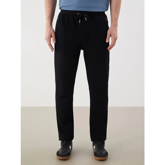 LCWAIKIKI Classic Siyah Standart Kalıp Erkek Eşofman Altı