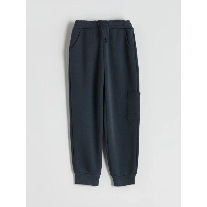 LCW Kids Antrasit Bisiklet Yaka Baskılı Erkek Çocuk Sweatshirt ve Eşofman Alt 2li