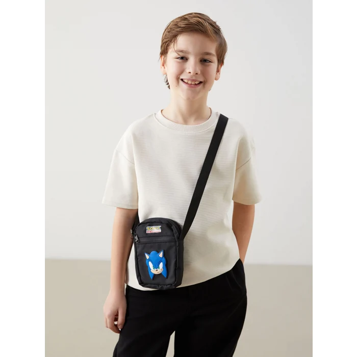 LCW ACCESSORIES Siyah  Baskılı Erkek Çocuk Çapraz Çanta