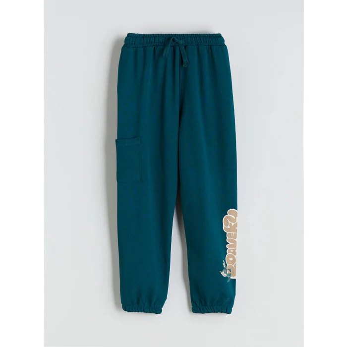 LCW Kids Petrol Beli Lastikli Erkek Çocuk Jogger Eşofman Altı