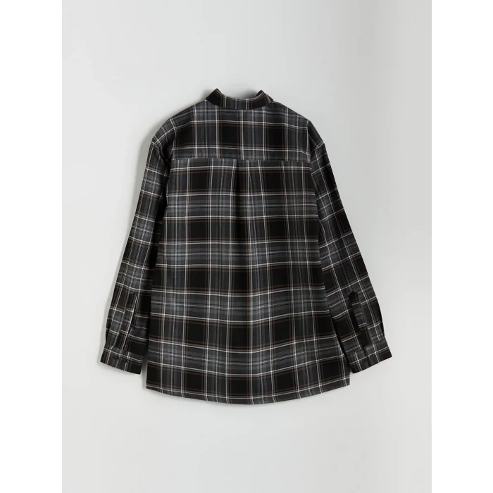 LCW Vision Siyah Regular Fit Ekose Erkek Gömlek