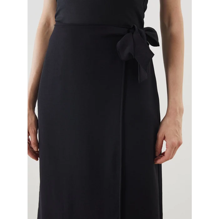 LCWAIKIKI Classic Siyah Beli Lastikli Kadın Etek