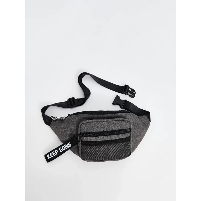 LCW ACCESSORIES Gri Çok Bölmeli Erkek Çocuk Bel Çantası