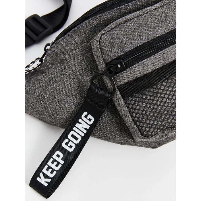 LCW ACCESSORIES Gri Çok Bölmeli Erkek Çocuk Bel Çantası