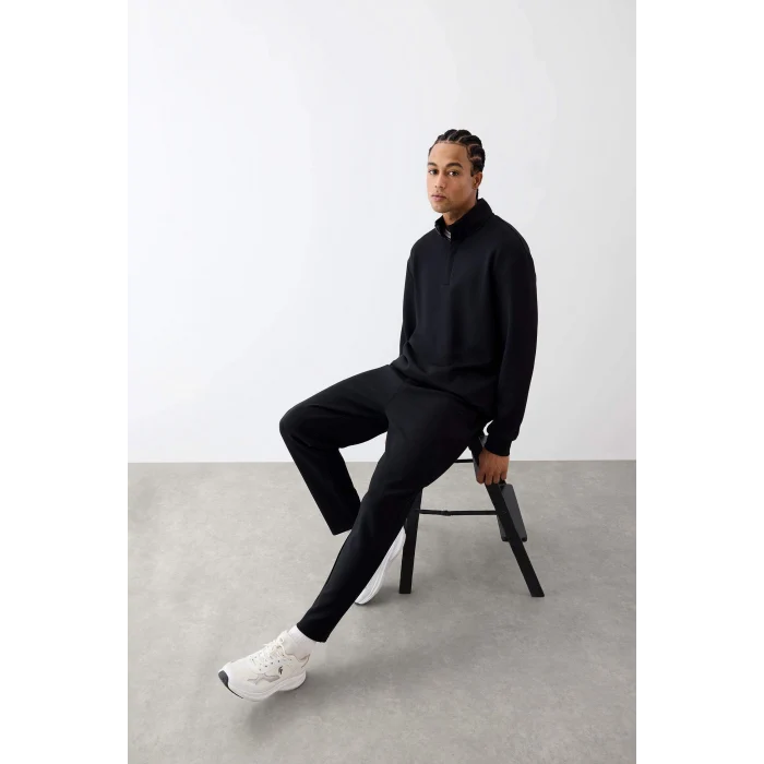 Defacto E9779AXBK81 Siyah DeFactoFit Standart Fit Standart Paça Modal Sporcu Jogger Eşofman Altı