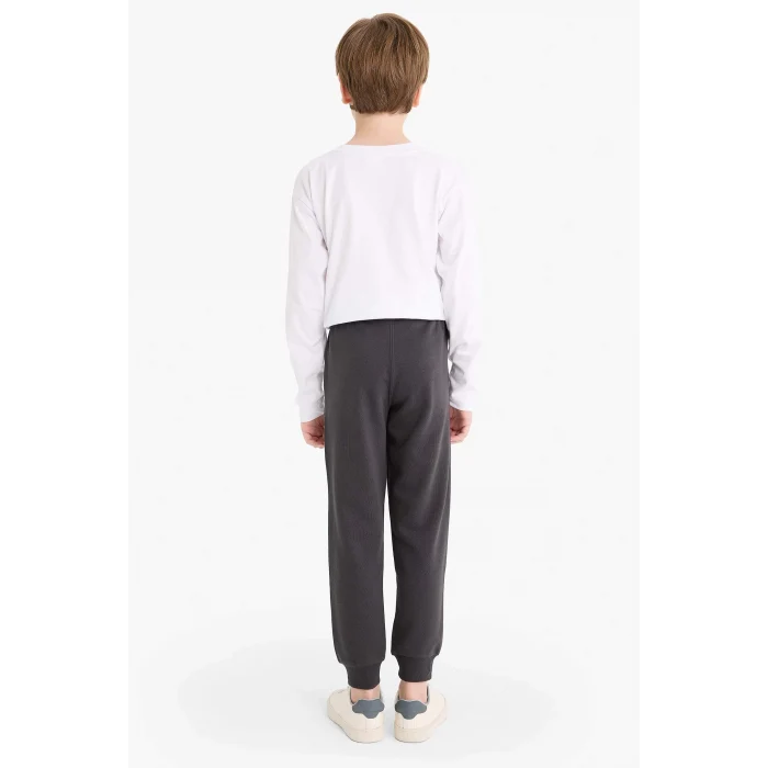 Defacto K8852A6AR138 Antrasit Erkek Çocuk Beli Lastikli Okul Jogger Eşofman Altı
