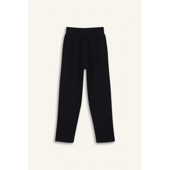 Defacto X6955A6BK81 Siyah Erkek Çocuk Beli Lastikli Düz Paça Basic Düz Eşofman Altı
