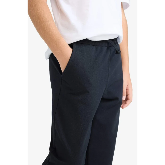 Defacto E7338A8BK27 Siyah Erkek Çocuk Beli Lastikli Jogger Eşofman Altı