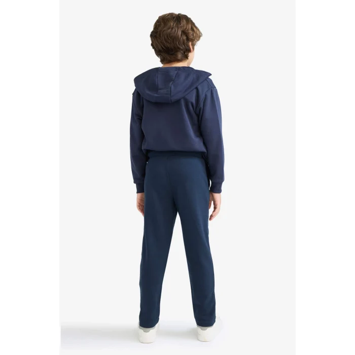 Defacto X6955A6NV253 Lacivert Erkek Çocuk Beli Lastikli Düz Paça Basic Düz Eşofman Altı