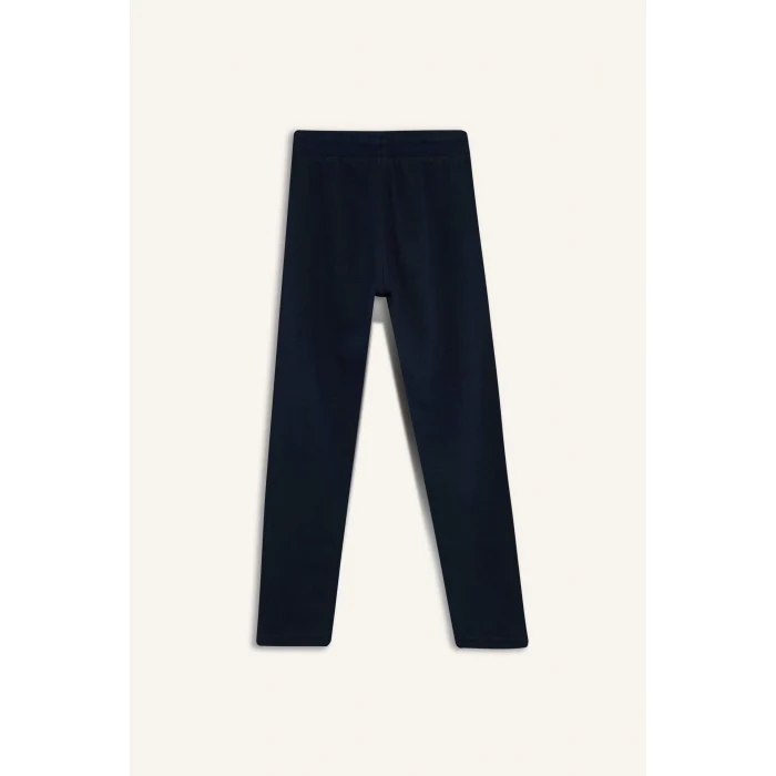 Defacto X6955A6NV253 Lacivert Erkek Çocuk Beli Lastikli Düz Paça Basic Düz Eşofman Altı
