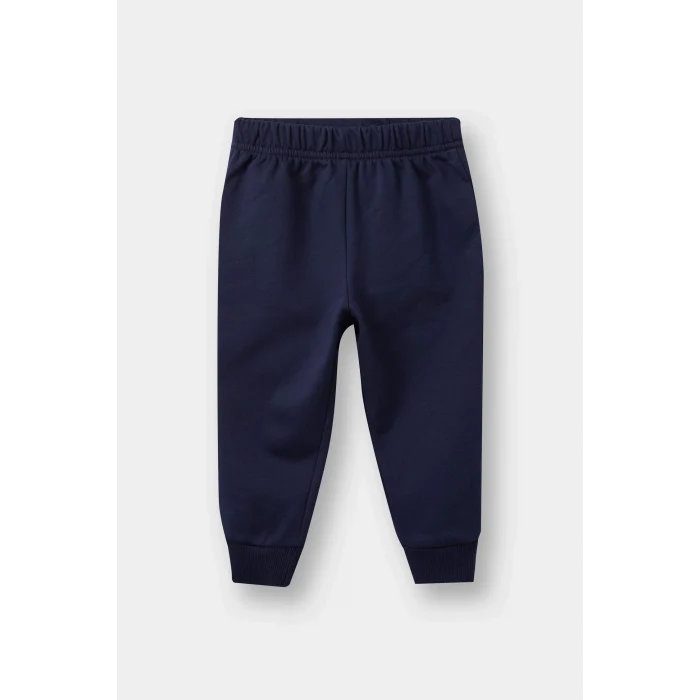 Defacto E8434A5NV241 Lacivert Erkek Bebek 2li Takım Basic Düz Sweatshirt Eşofman Altı