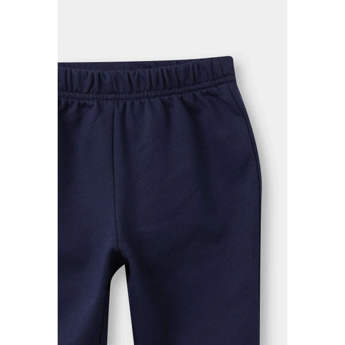 Defacto E8434A5NV241 Lacivert Erkek Bebek 2li Takım Basic Düz Sweatshirt Eşofman Altı