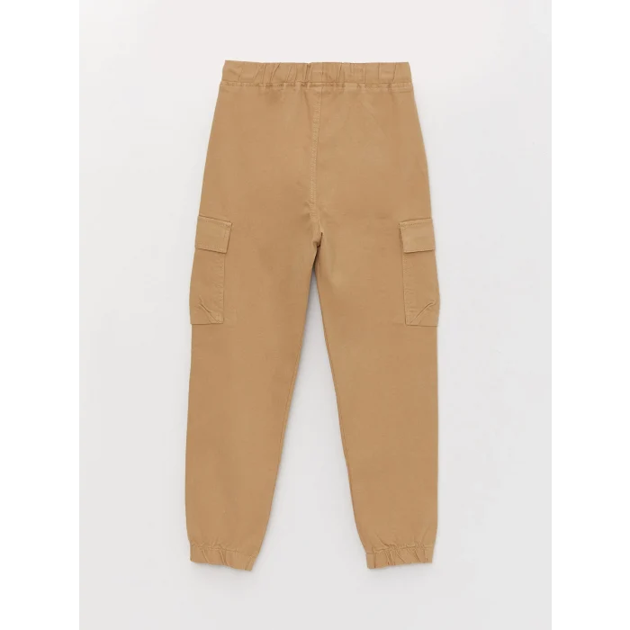 LCW Kids Bej Rahat Kalıp Erkek Çocuk Jogger Kargo Pantolon