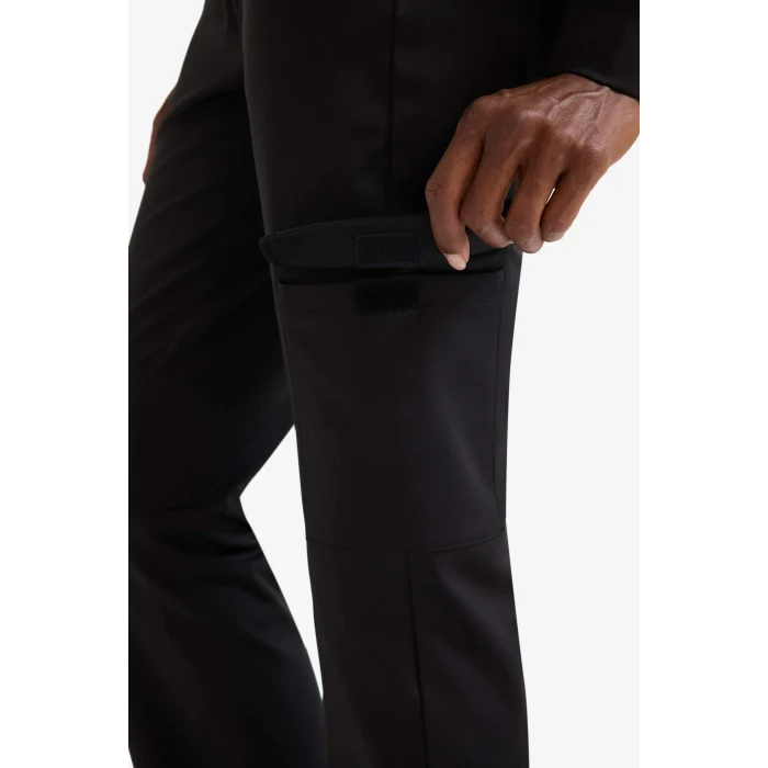 Defacto E8961AXBK81 Siyah DeFactoFit Straight Fit Kargo Cepli Esnek Kumaş Standart Boy Sporcu Pantolon