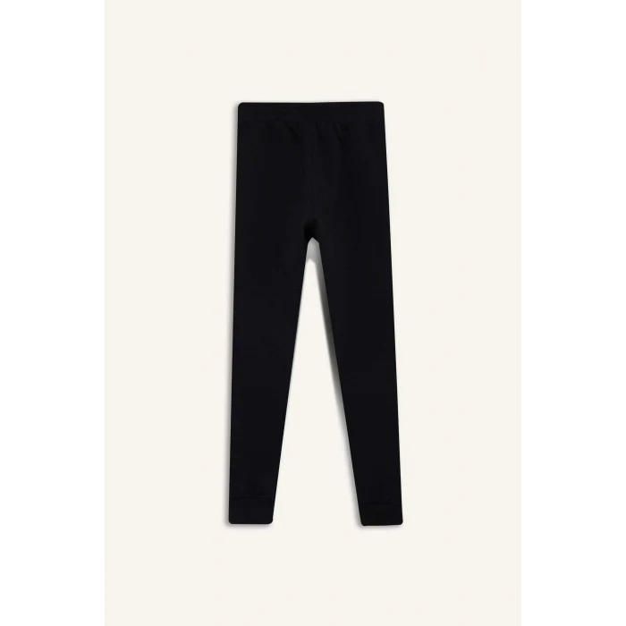 Defacto K8846A6BK81 Siyah Erkek Çocuk Beli Lastikli Okul Jogger Eşofman Altı