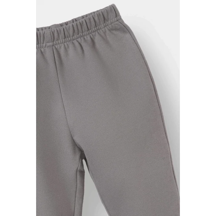 Defacto E8994A5GR454 Gri Erkek Bebek 2li Takım Baskılı Sweatshirt Eşofman Altı