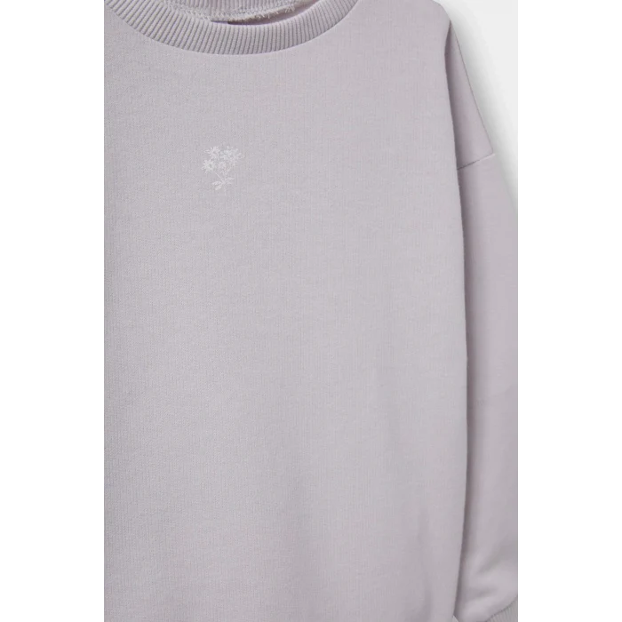 Defacto E8358A5PN688 Pembe Kız Bebek 2li Takım Basic Düz Sweatshirt Eşofman Altı