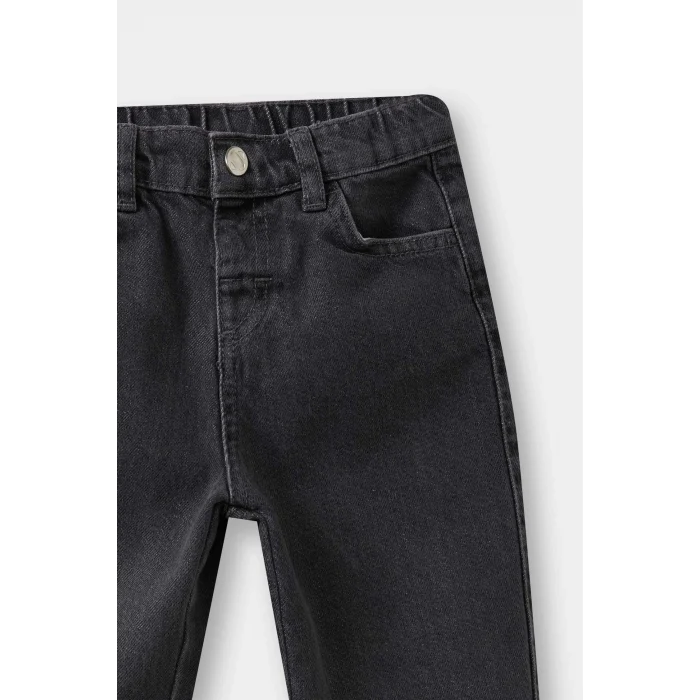 Defacto F5364A5NM18 Gri Erkek Bebek Beli Lastikli Jean Pantolon