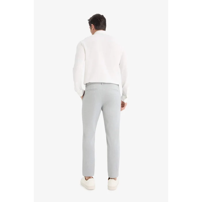 Defacto T6317AZGR377 Gri Jogger Fit Cepli Esnek Kumaş Düz Paça Pantolon