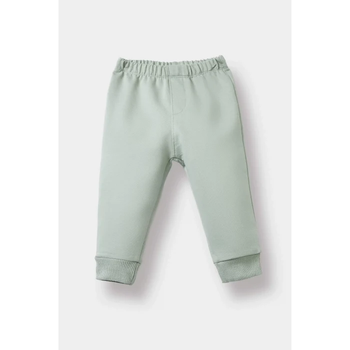 Defacto E9261A5KH434 Haki Erkek Bebek 2li Takım Baskılı Sweatshirt Beli Lastikli Eşofman Altı