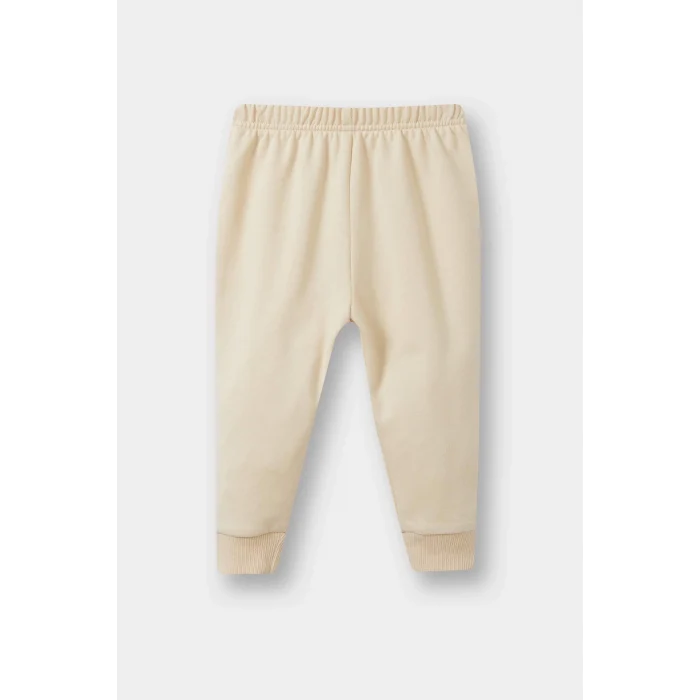 Defacto E8999A5ER42 Ekru Erkek Bebek 2li Takım Baskılı Sweatshirt Eşofman Altı