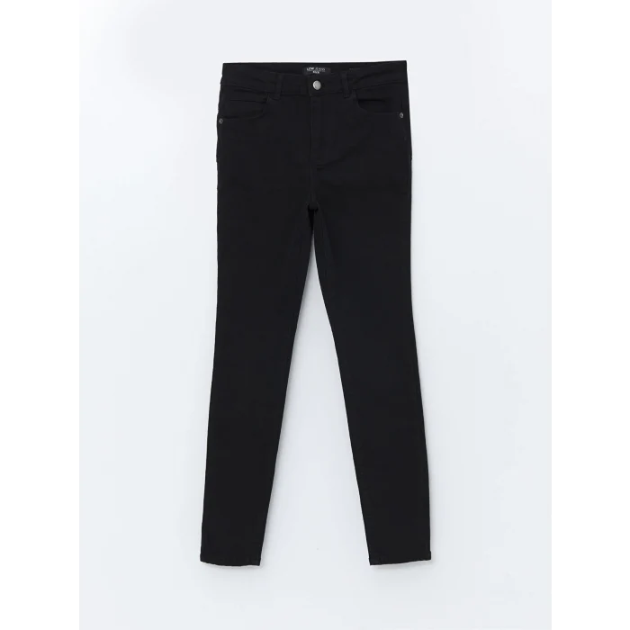LCW Jeans Siyah Yüksek Bel Push Up Kadın Jean Pantolon