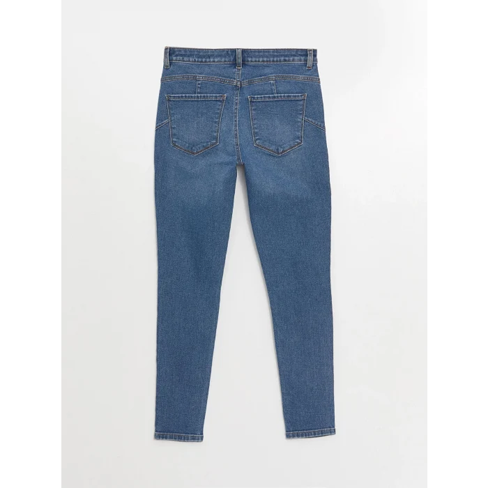 LCW Jeans Indigo Yüksek Bel Push Up Kadın Jean Pantolon