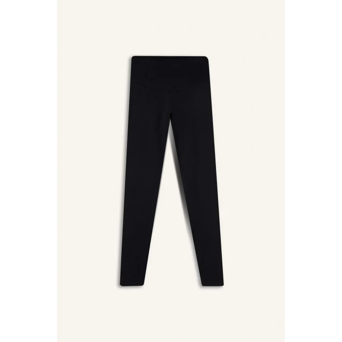 Defacto C4564AXBK81 Siyah DeFactoFit Yüksek Bel Beli Saran Toparlayıcı Esnek Premium Sporcu Tayt