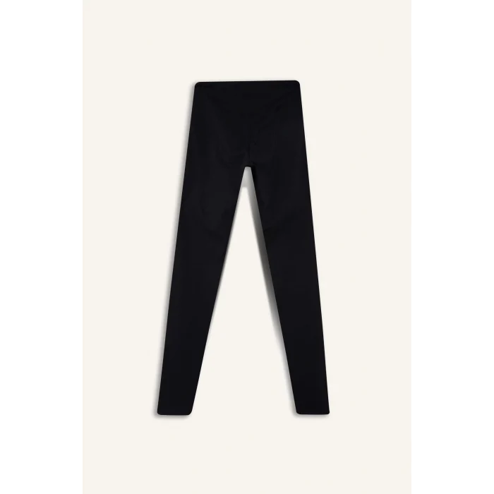 Defacto C4564AXBK81 Siyah DeFactoFit Yüksek Bel Beli Saran Toparlayıcı Esnek Premium Sporcu Tayt