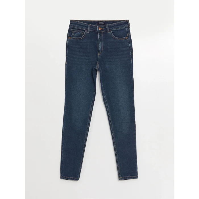 LCW Jeans Indigo Yüksek Bel Push Up Kadın Jean Pantolon
