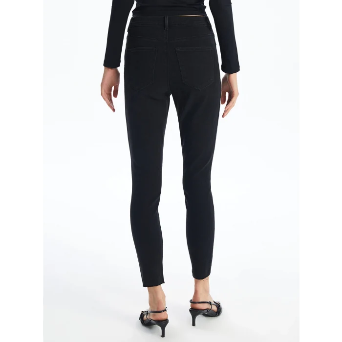 LCW Jeans Siyah Jüpiter Süper Skinny Fit Kadın Jean Pantolon