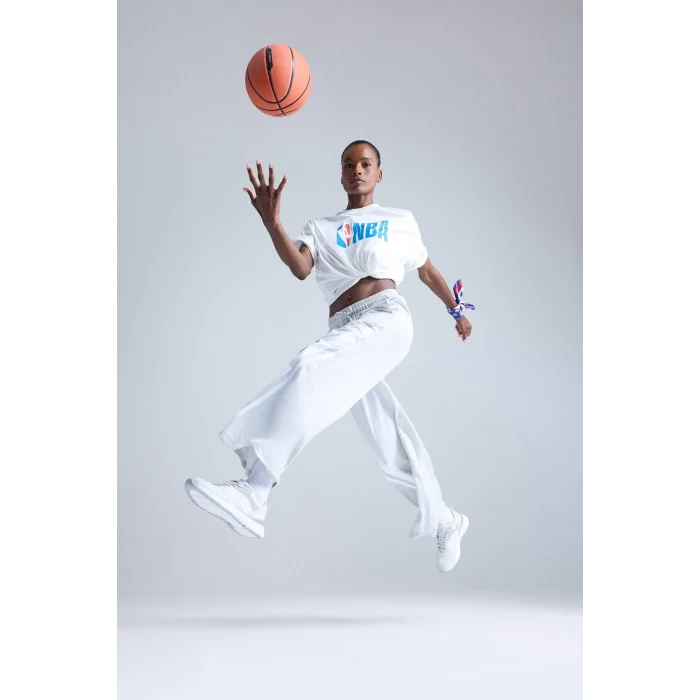 Defacto E7719AXGR93 Gri DeFactoFit Wide Leg Geniş Paça Şeritli Standart Boy Sporcu Pantolon