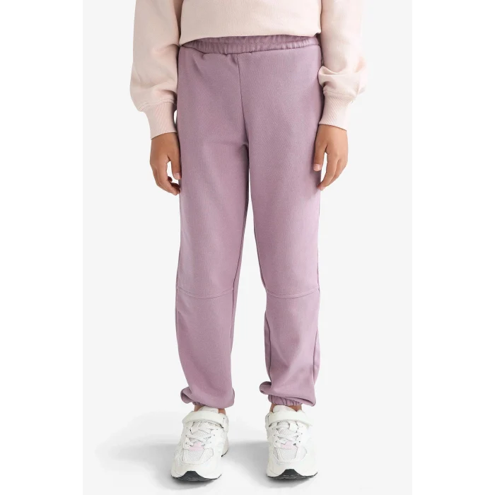 Defacto F0389A8BR347 Bordo Kız Çocuk Beli Lastikli Jogger Eşofman Altı