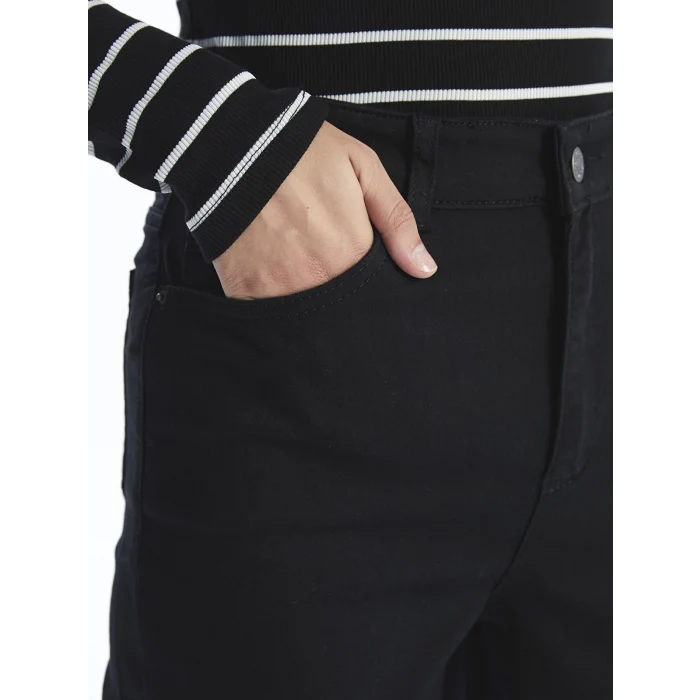 LCWAIKIKI Classic Siyah Slim Fit Kadın Jean Pantolon