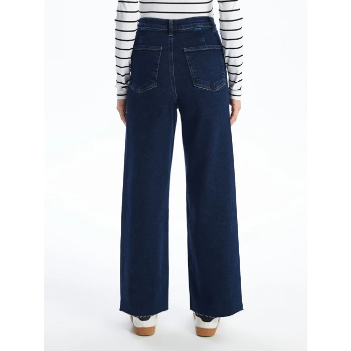 LCW Jeans Indigo Wideleg Kadın Jean Pantolon