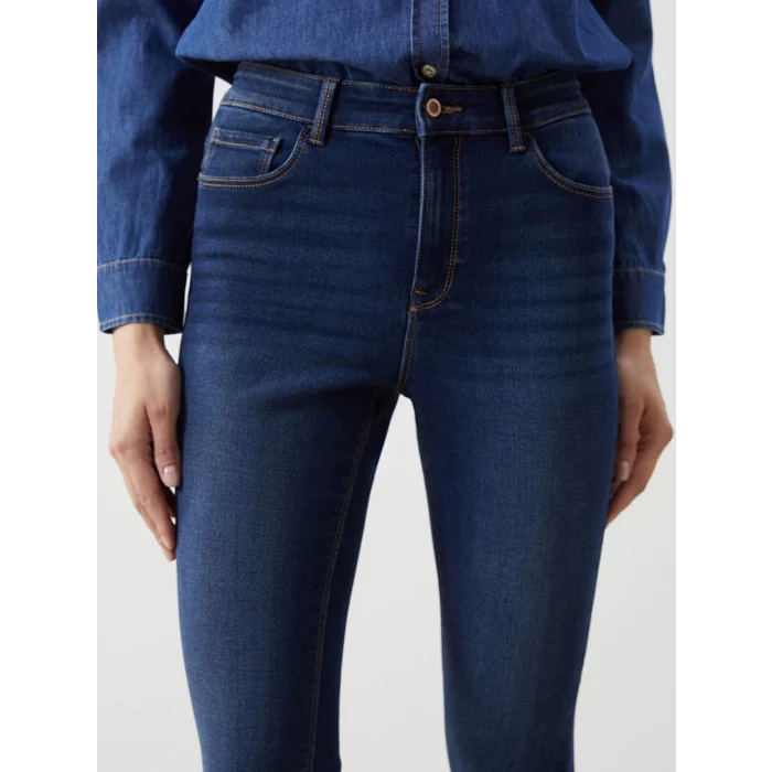 LCW Jeans Indigo Jüpiter Süper Skinny Fit Kadın Jean Pantolon