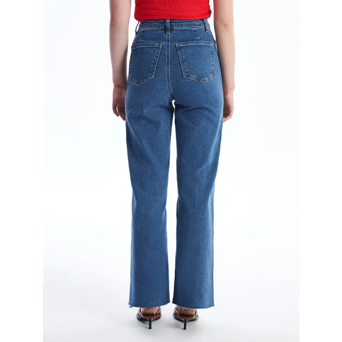 LCW Jeans Indigo Wideleg Kadın Jean Pantolon