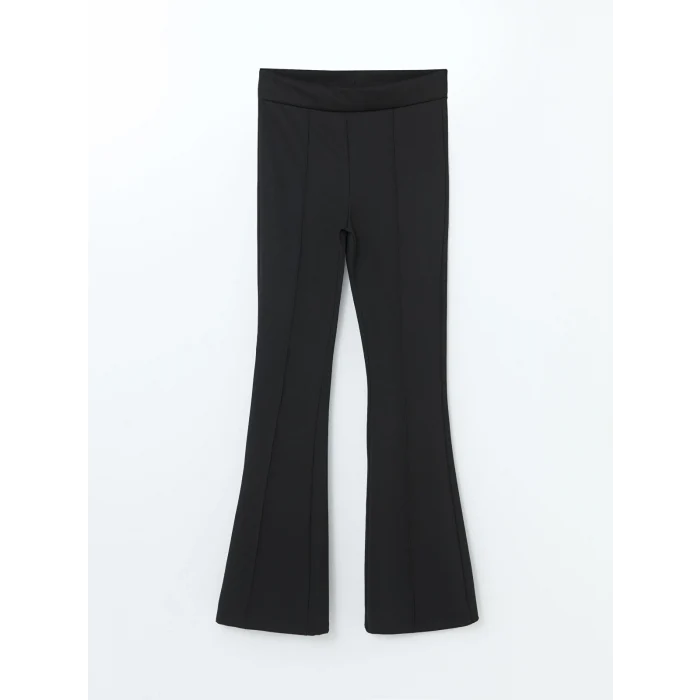 LCWAIKIKI Classic Siyah Dar Fit İspanyol Paça Kadın Tayt Pantolon