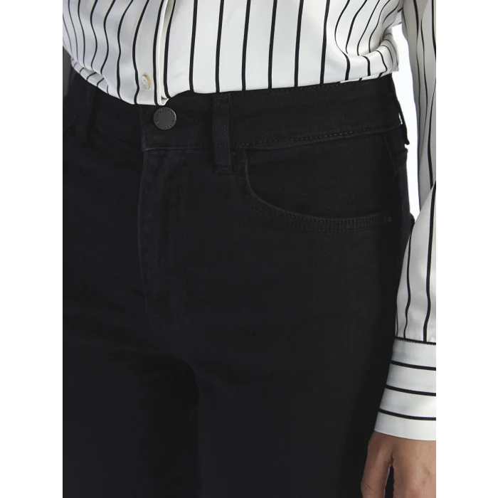 LCW Jeans Siyah Wideleg Kadın Jean Pantolon