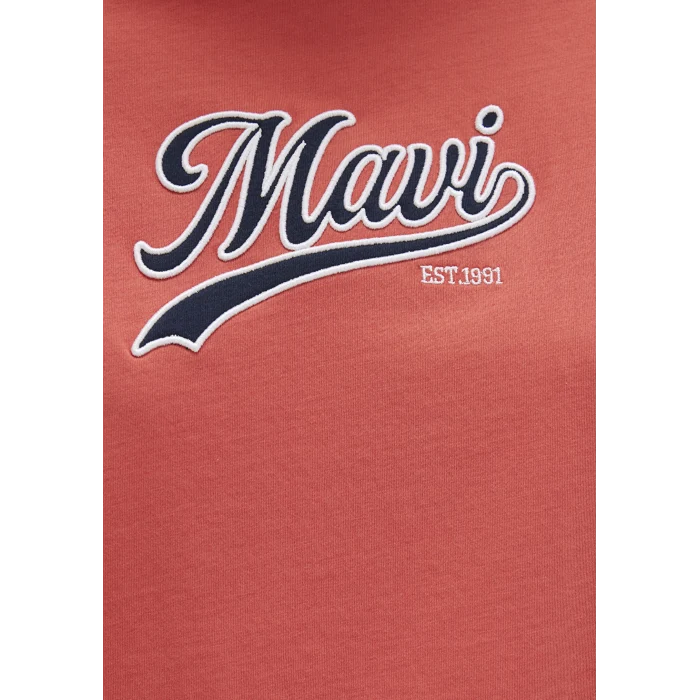 Mavi 1613565-71076 Mavi Logo Baskılı Turuncu Tişört