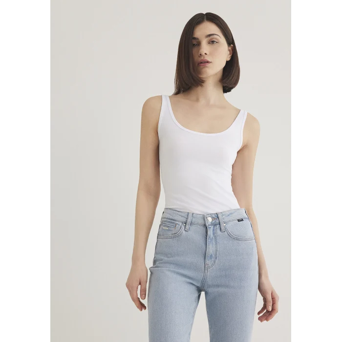 Mavi 164156-620 Beyaz Basic Stretch Atlet