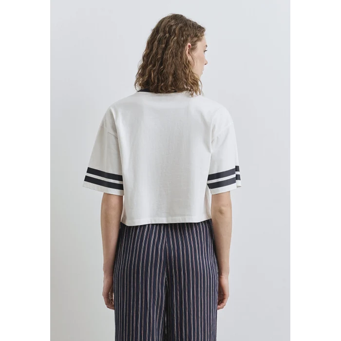 Mavi 1613376-70057 Mavi Logo Baskılı Beyaz Tişört