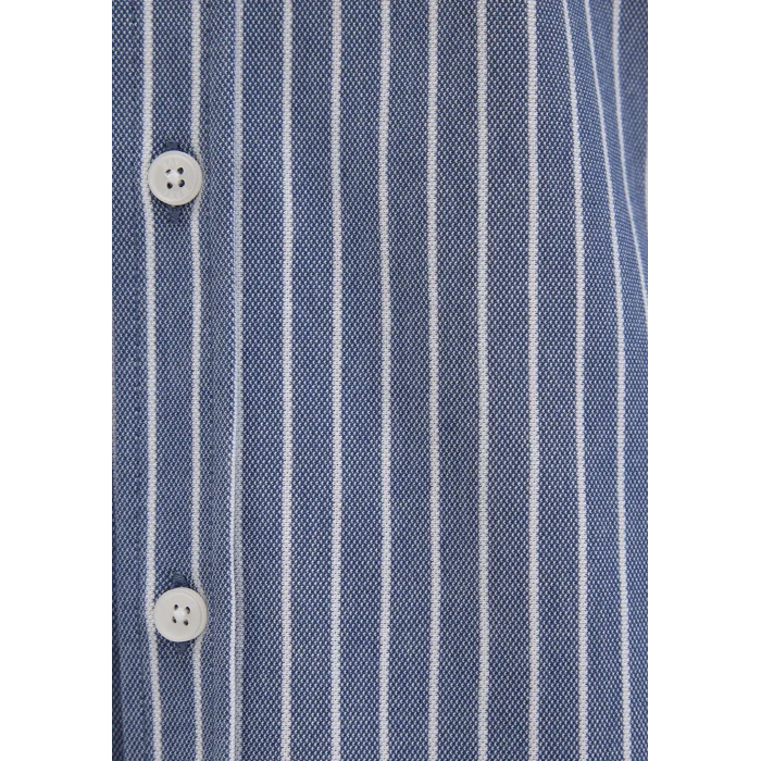 Mavi 0211404-91333 Çizgili Mavi Gömlek