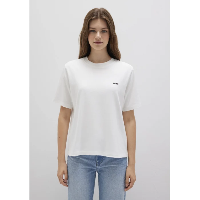 Mavi 1612122-70057 Mini Mavi Logo Baskılı Beyaz Basic Tişört