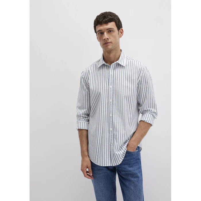 Mavi 0211705-90928 Çizgili Lacivert Gömlek