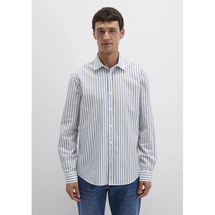 Mavi 0211705-90928 Çizgili Lacivert Gömlek