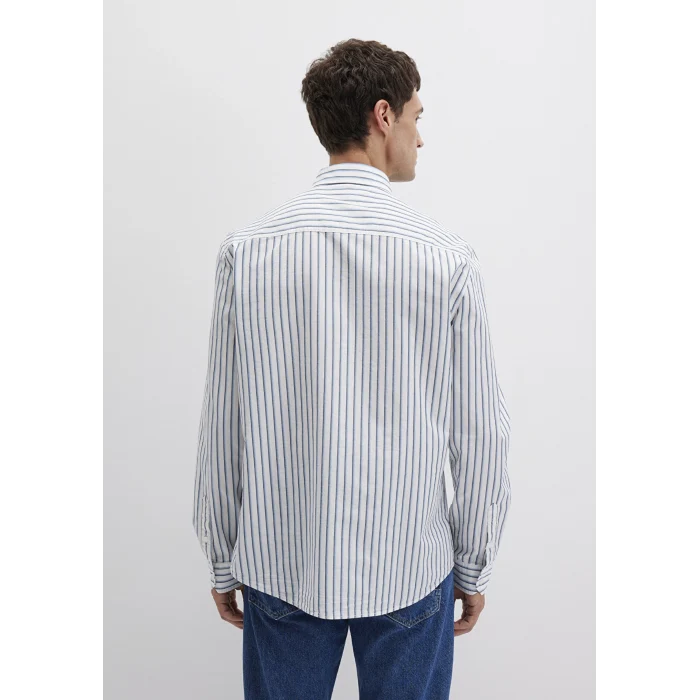 Mavi 0211705-90928 Çizgili Lacivert Gömlek