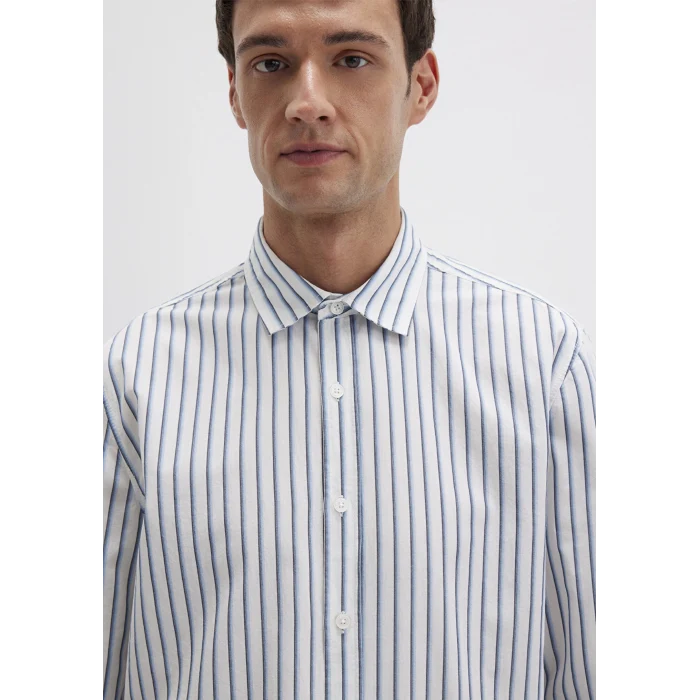 Mavi 0211705-90928 Çizgili Lacivert Gömlek