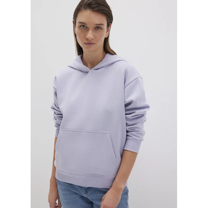 Mavi 167299-70531 Kapüşonlu Lila Basic Sweatshirt